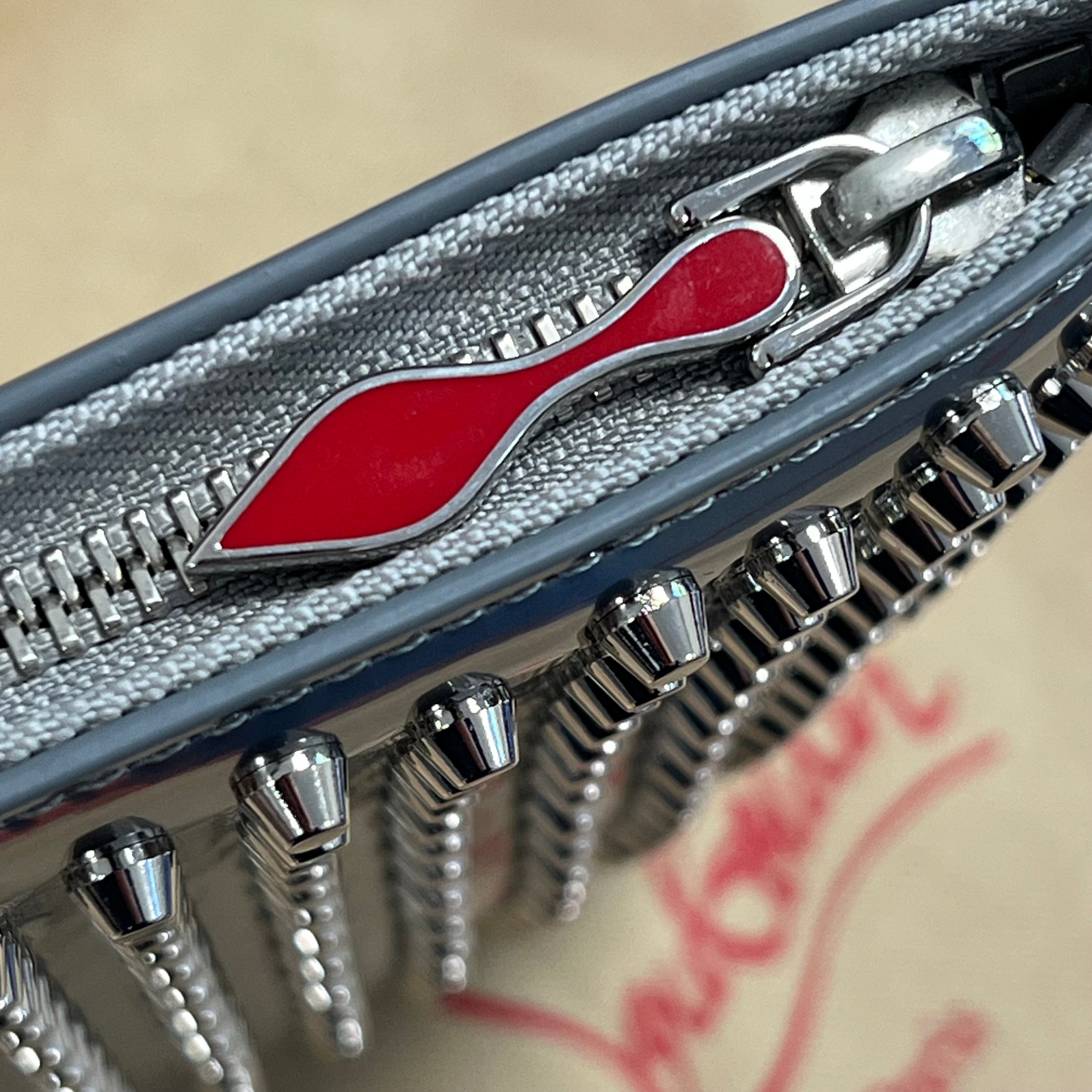 Preloved Louboutin Loubiposh Spike Clutch