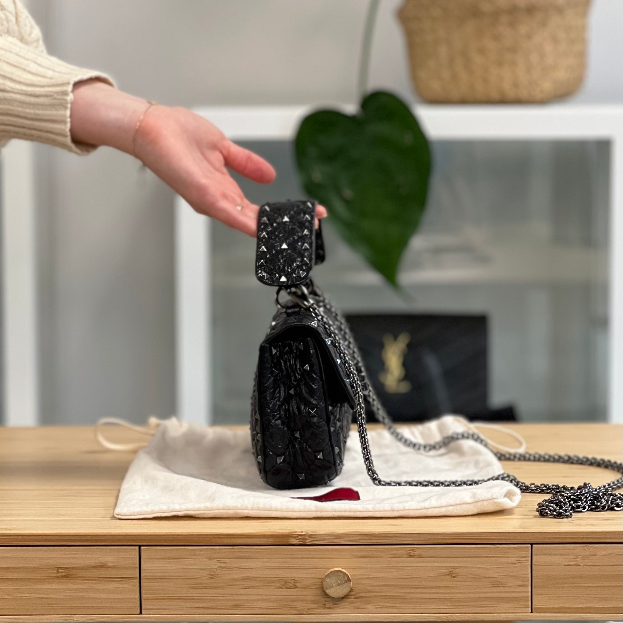 Preloved Valentino Rockstud Spike Mini Bag