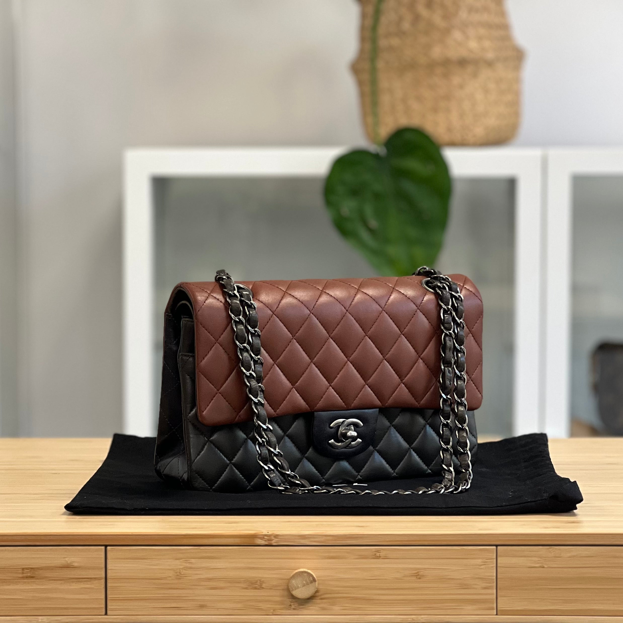 Chanel Tri-Colour Classic 11.12 Handbag (Medium Double Flap)