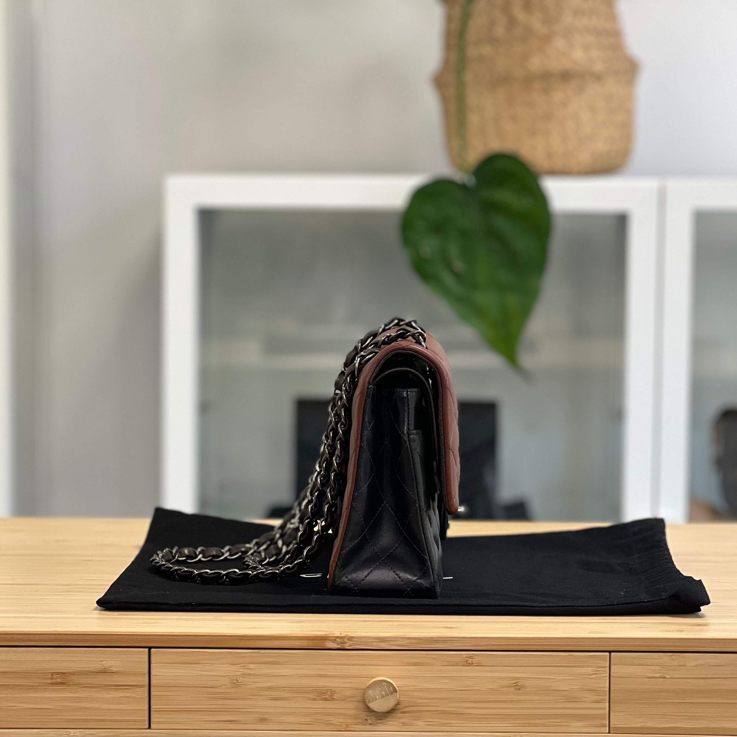 Chanel Tri-Colour Classic 11.12 Handbag (Medium Double Flap)