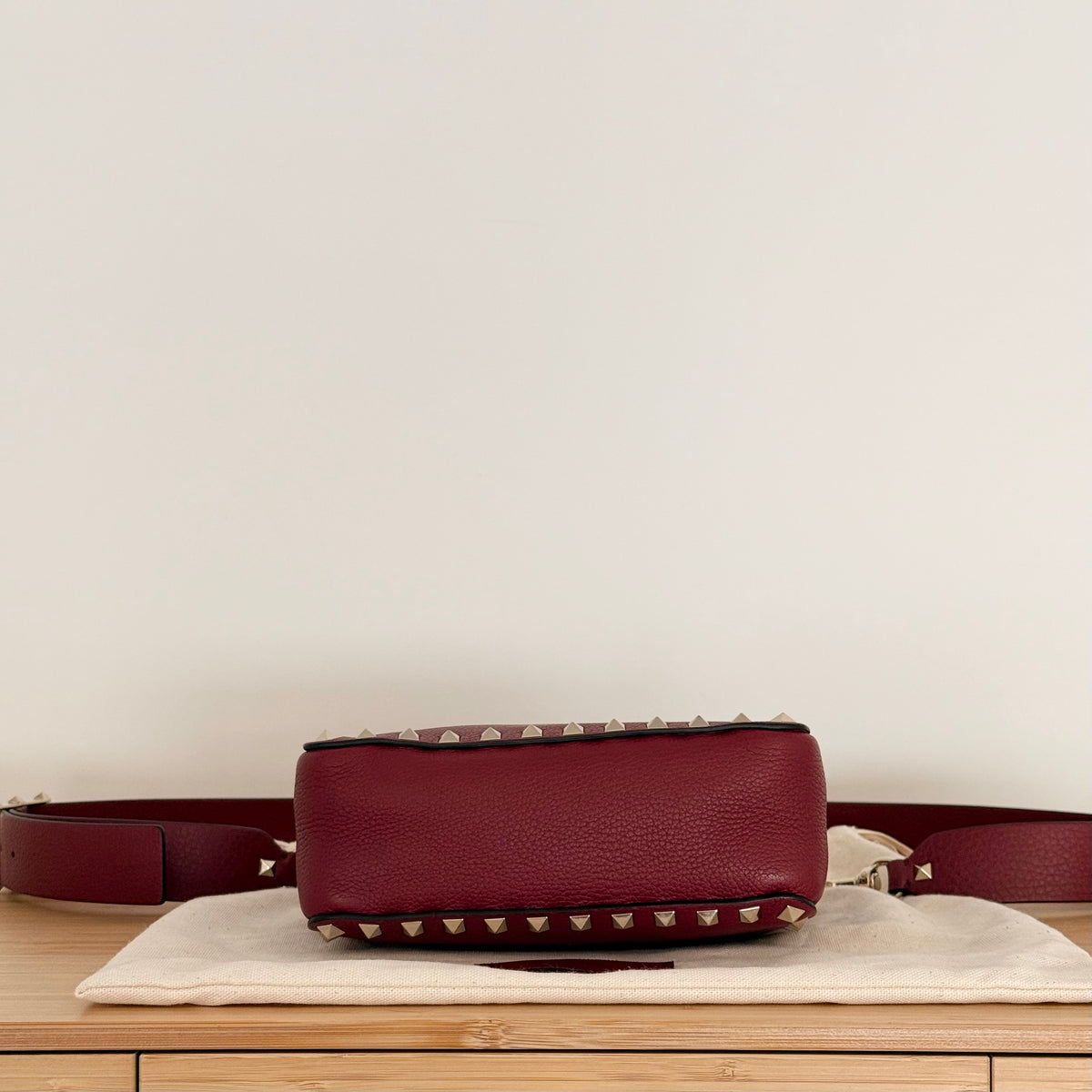 Valentino Rockstud Flip-Lock Messenger