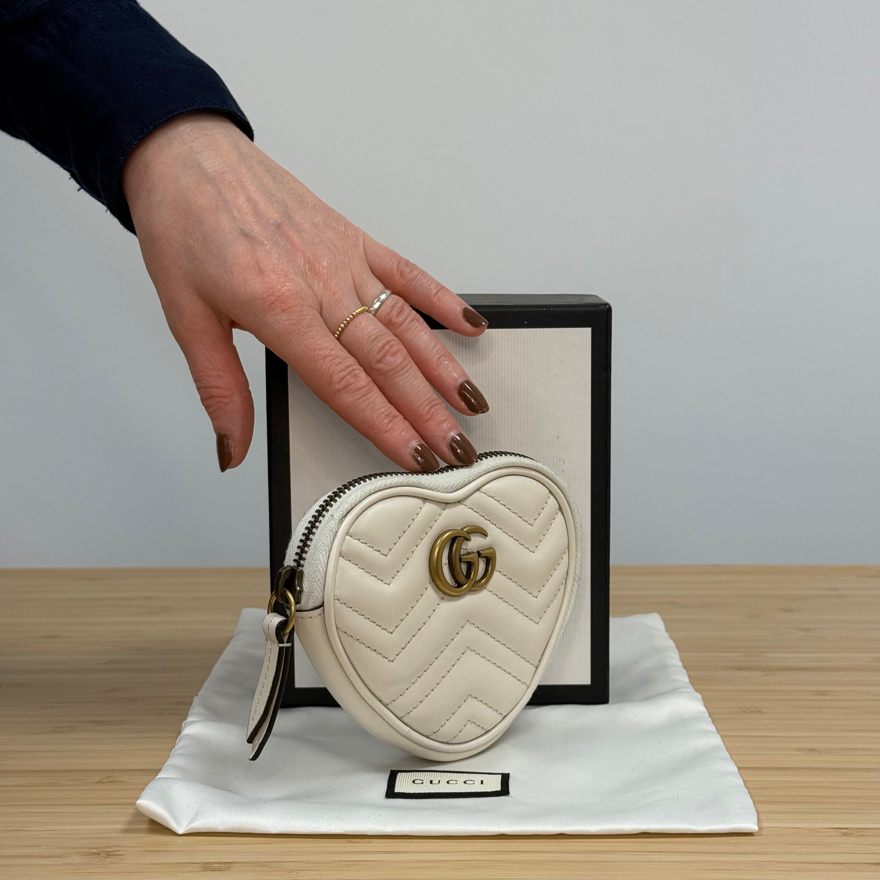 Gucci GG Marmont Heart Coin Purse