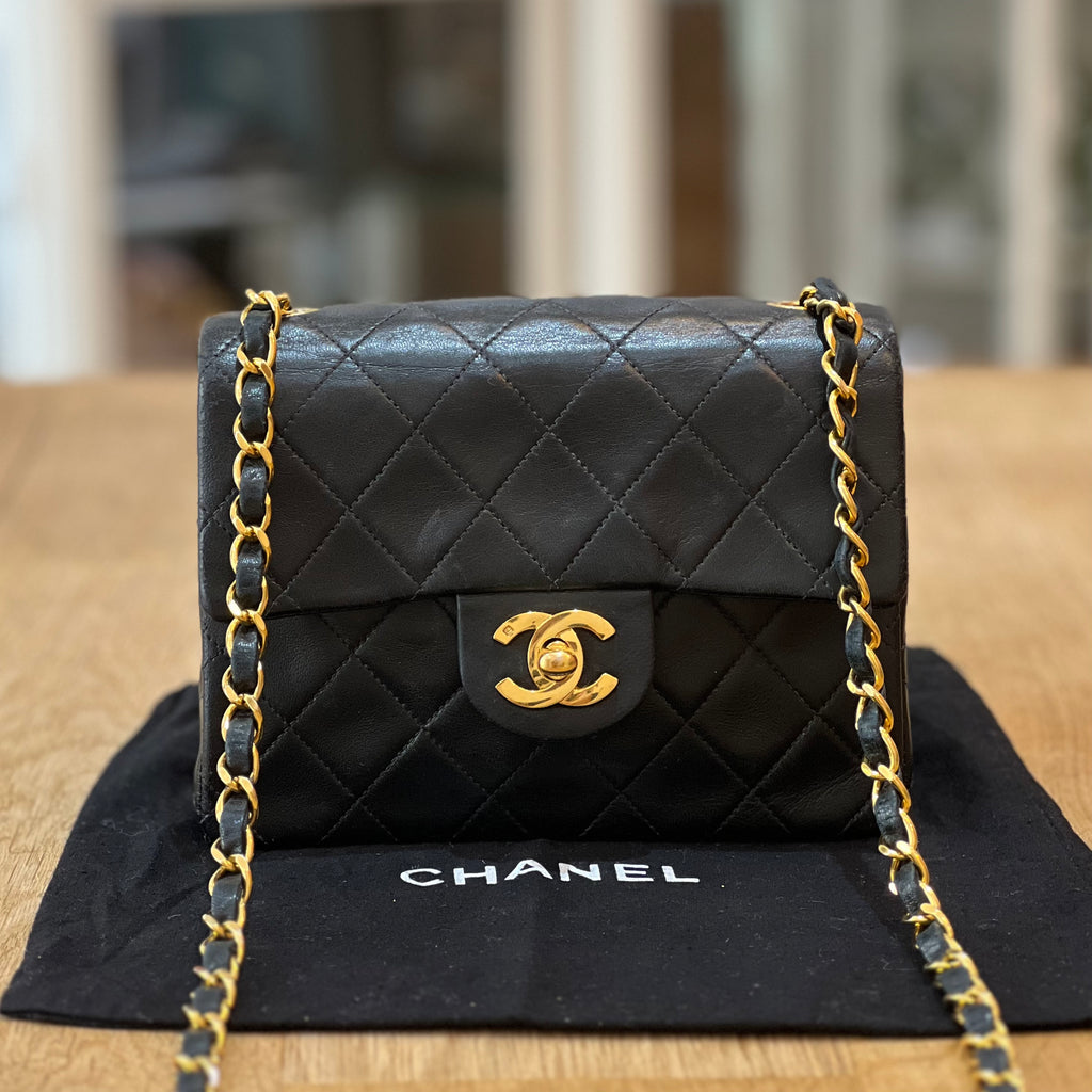 Chanel square 2025 mini size
