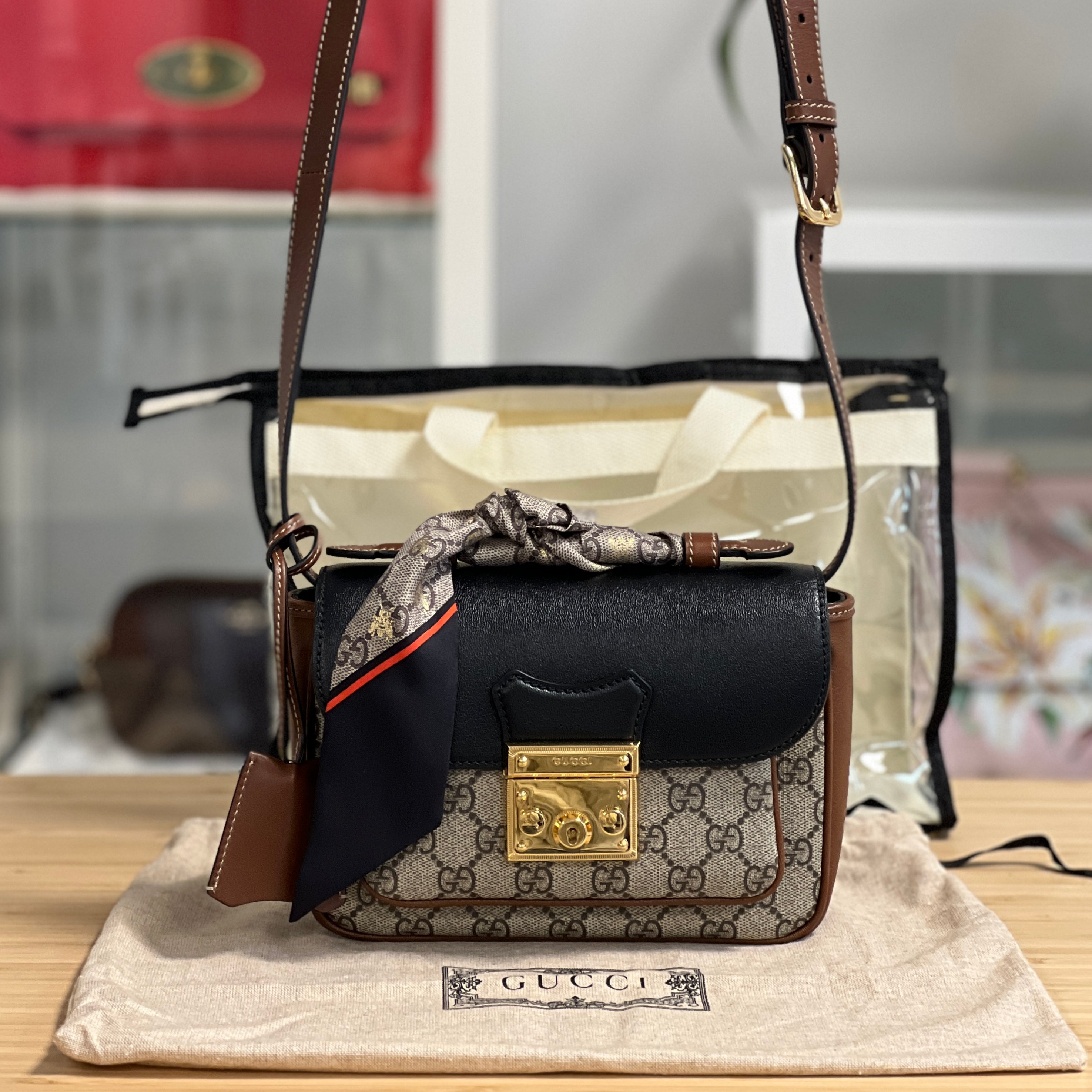 Gucci Supreme Padlock Crossbody