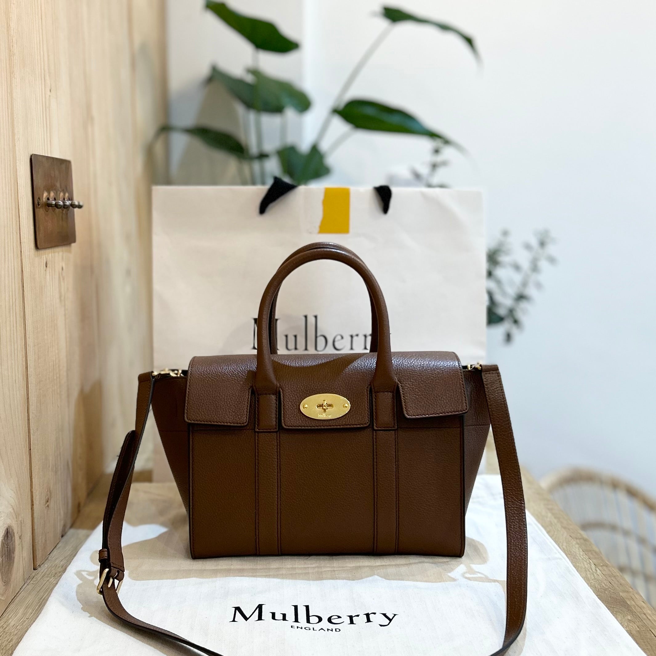 Mulberry Long Locked Purse in Brown | Lyst