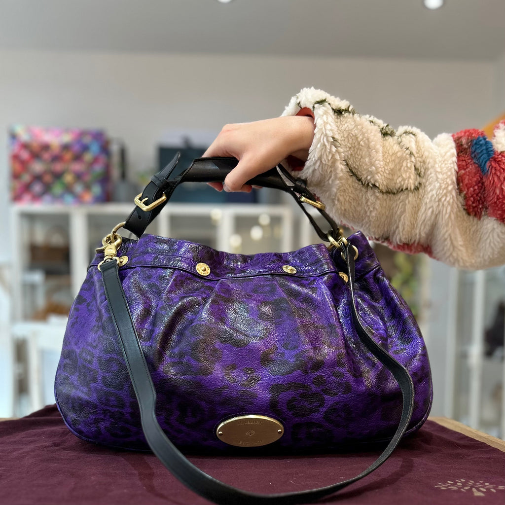 LOUIS VUITTON Purple Lilac Gray Epi Leather Speedy 25 Satchel Doctor Bag +  Charm