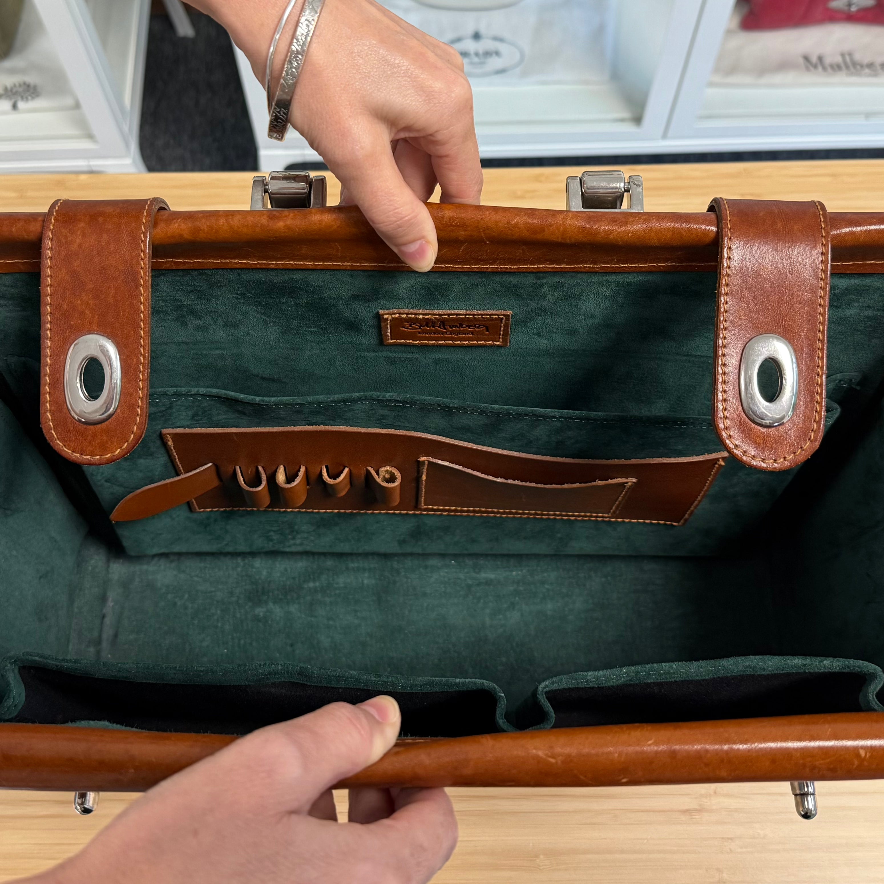 高級本革 英国製 Bill Amberg Rocket Bag ビルアンバーグ ロケット