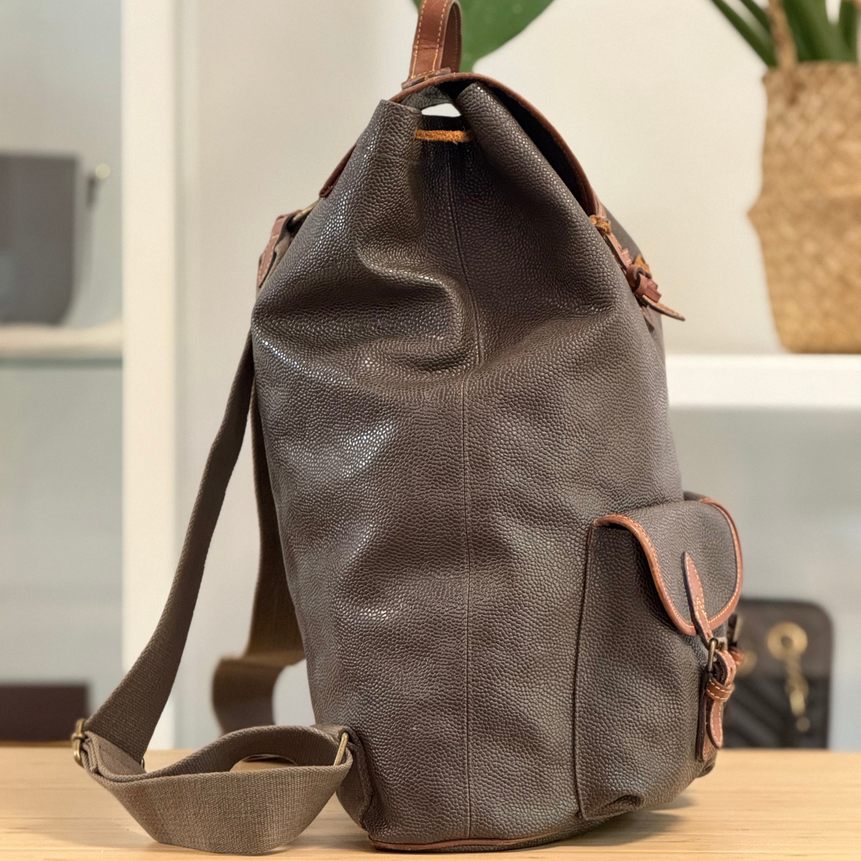 Preloved Mulberry Vintage Scotchgrain Backpack