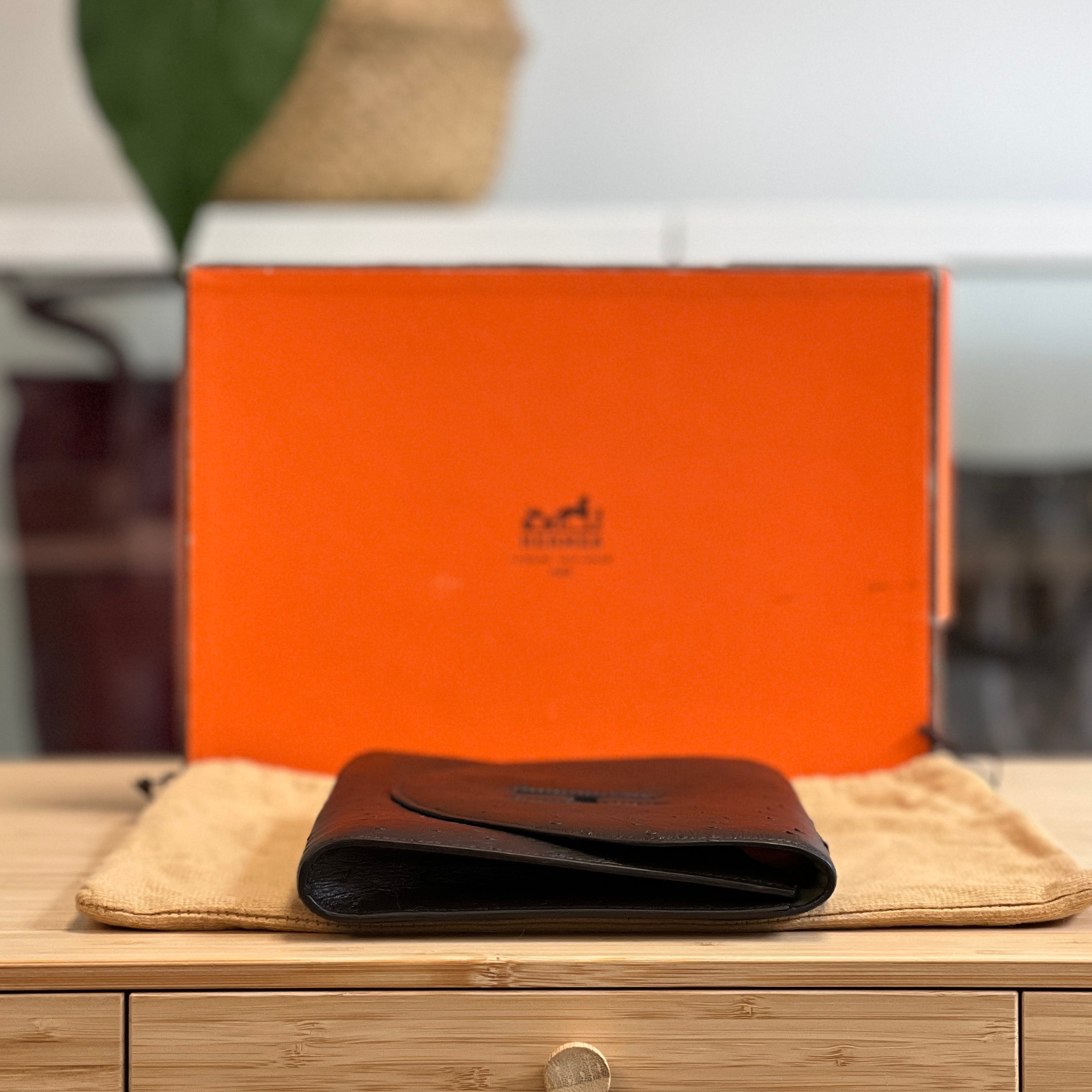 Hermès Ostrich Skin Clutch – ARMCANDY BAG CO