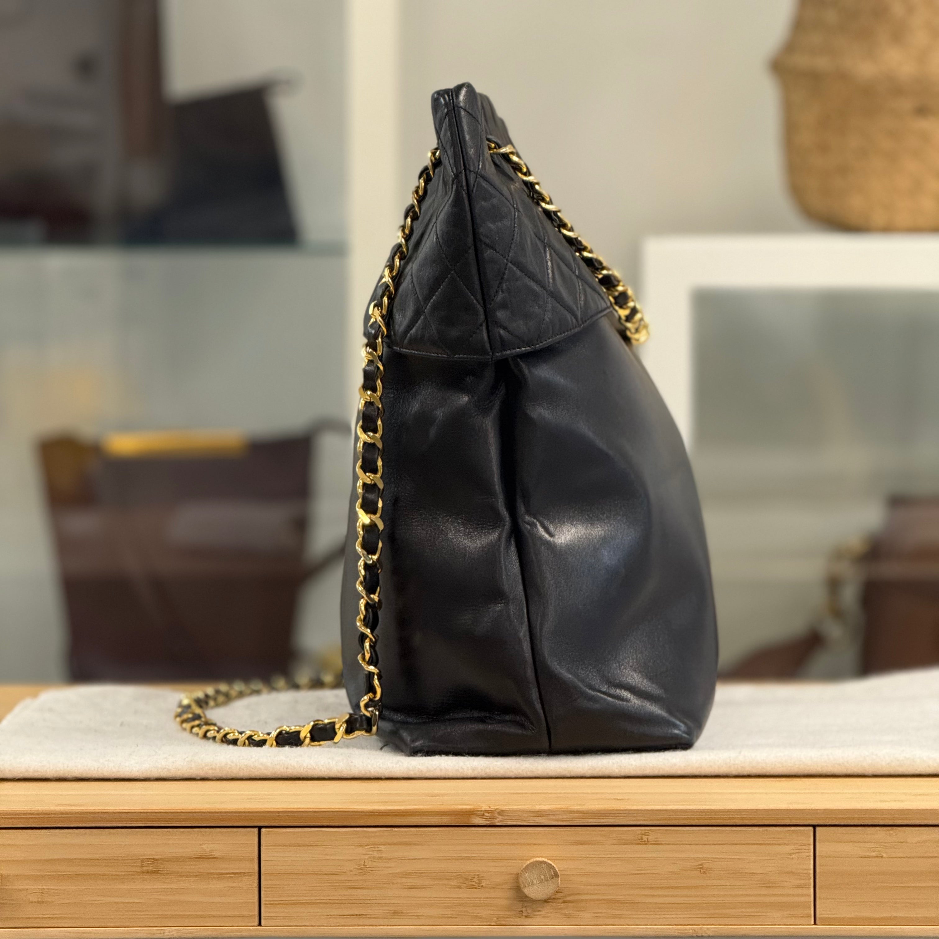 Chanel Vintage CC Shopping Tote