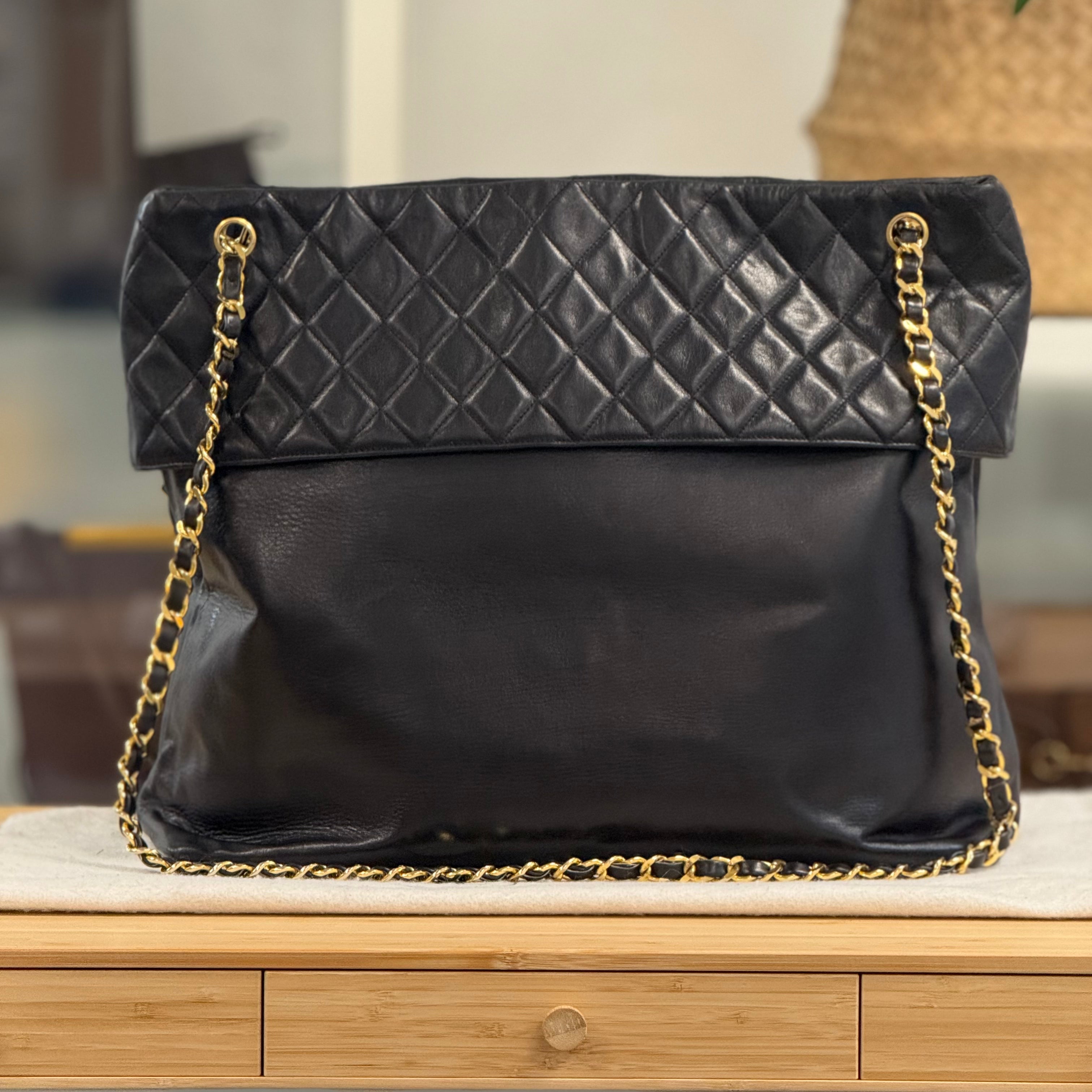Chanel Vintage CC Shopping Tote