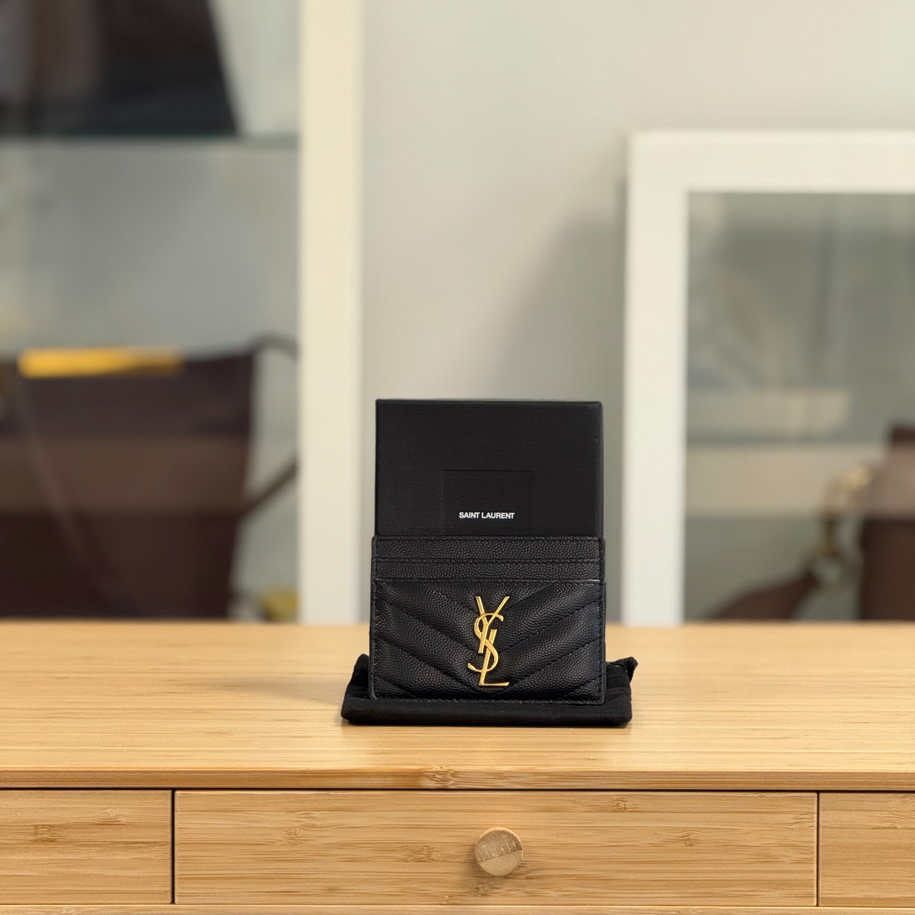 Saint Laurent Cassandre Matelassé Card Case