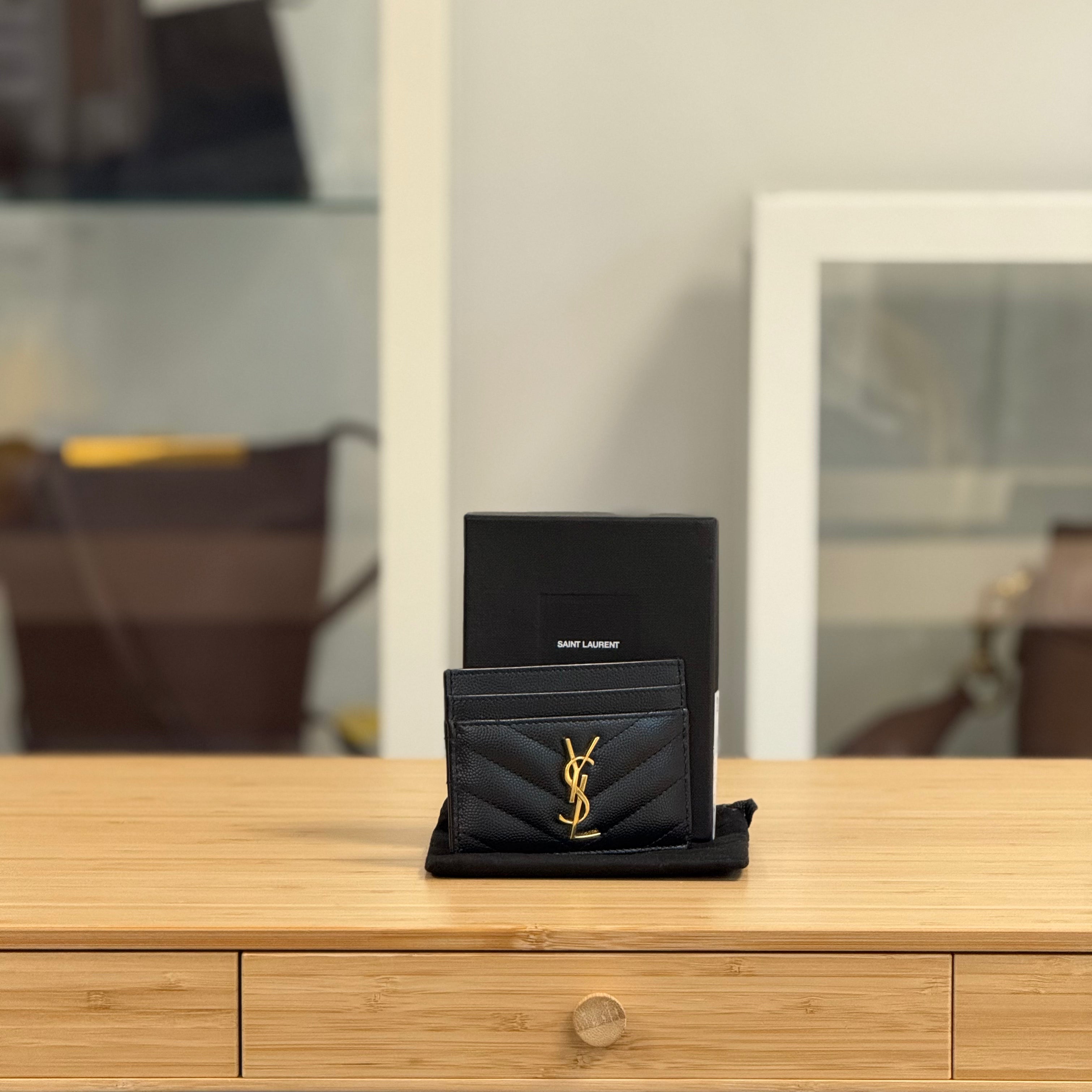 Saint Laurent Cassandre Matelassé Card Case