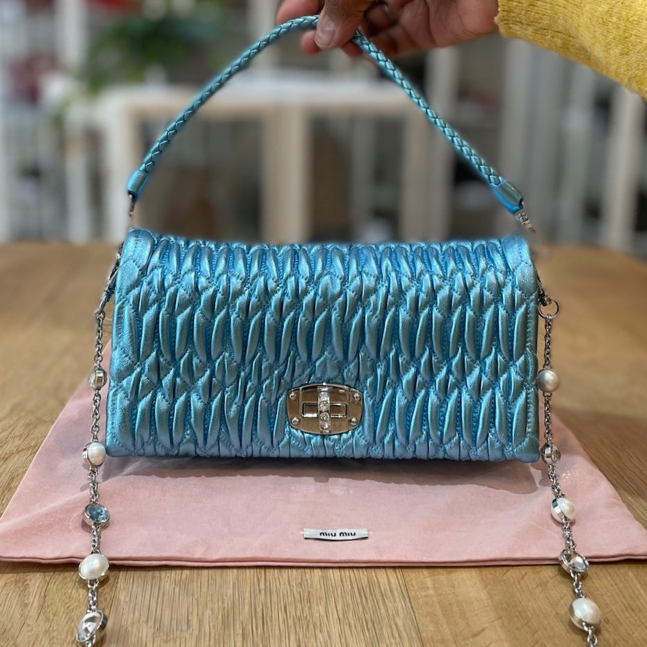 Miu Miu Crystal Cloqué