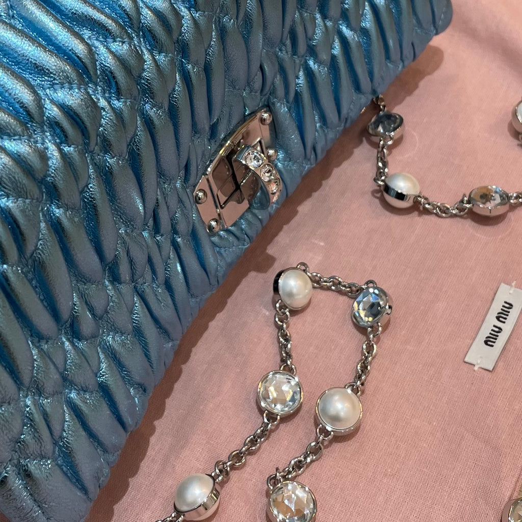 Miu Miu Crystal Cloqué