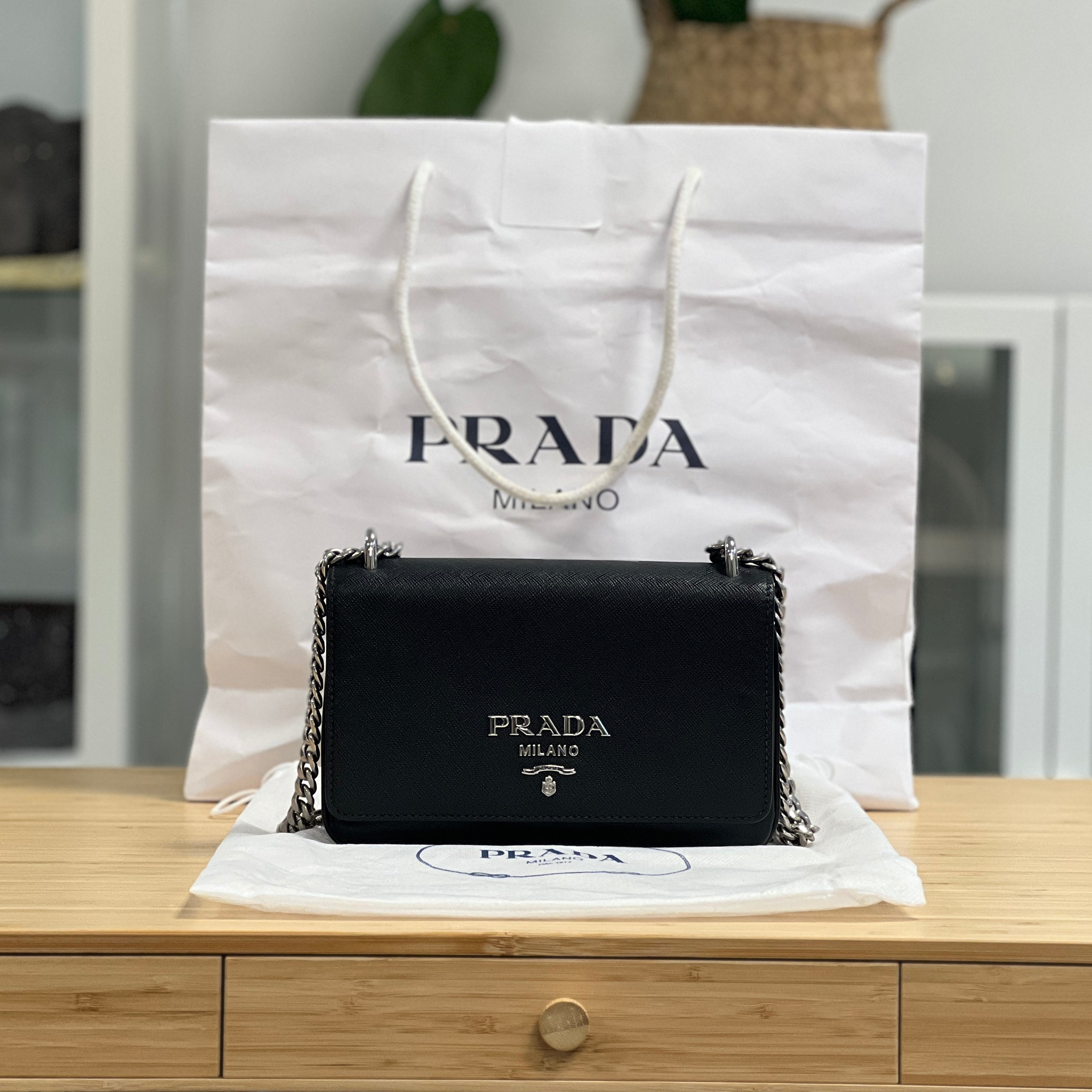 Crossbody Prada Handbag Shoulder Bag Saffiano Chain Crossbody