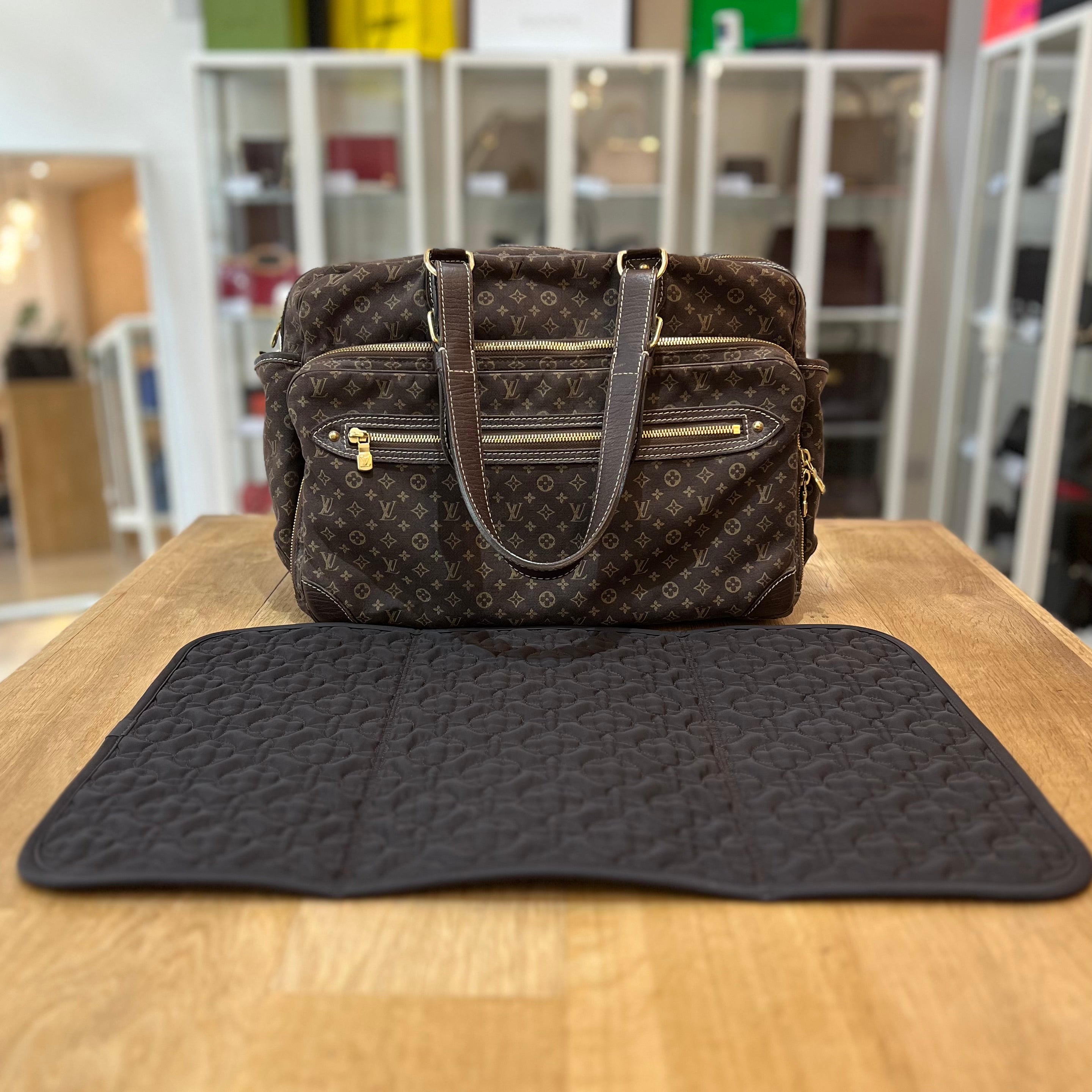 Louis Vuitton Monogram Mini Lin Sac a Langer Diaper Bag - Brown Shoulder  Bags, Handbags - LOU722500