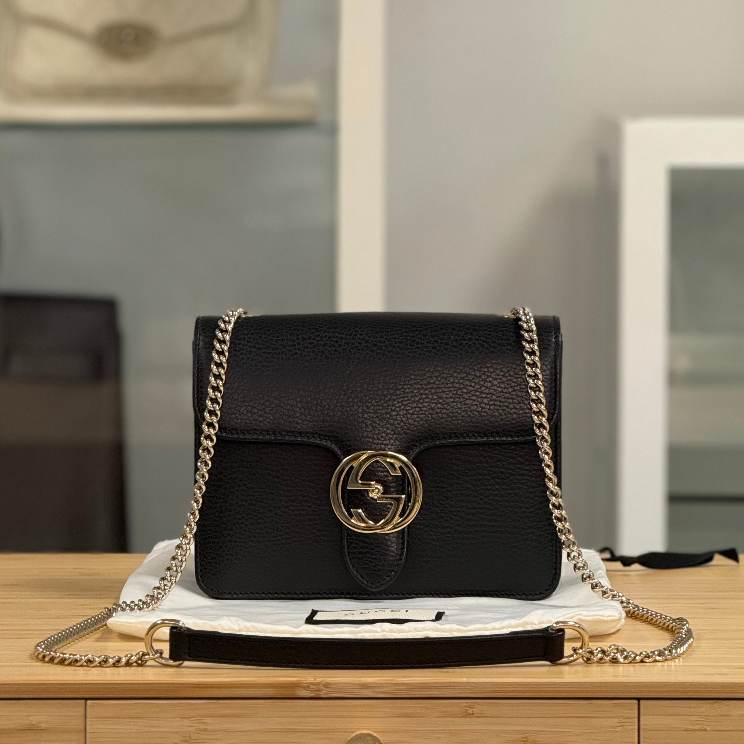 Gucci Interlocking G Chain Shoulder – ARMCANDY BAG CO