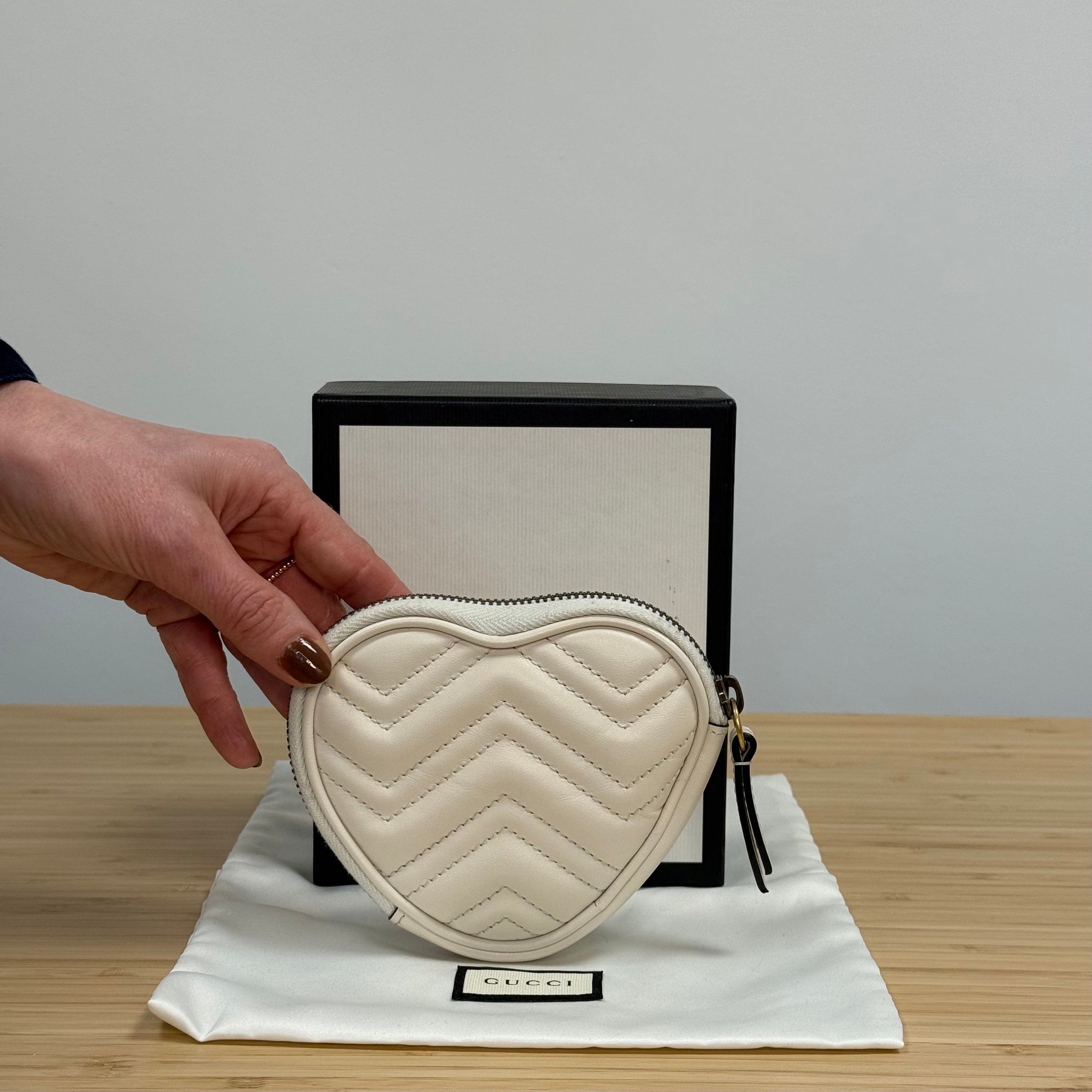 Gucci GG Marmont Heart Coin Purse