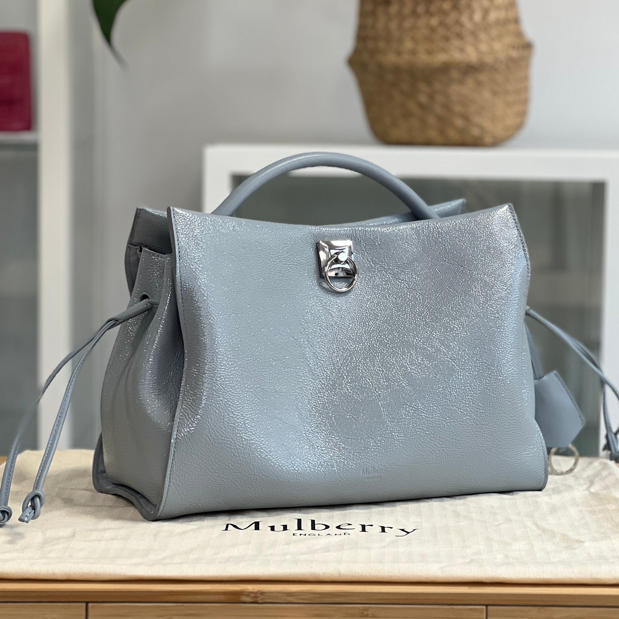 【MULBERRY】IRIS BAG MEDIUM Pre Owned Mulberry Medium Iris Tote Bag - Shop Prestige
