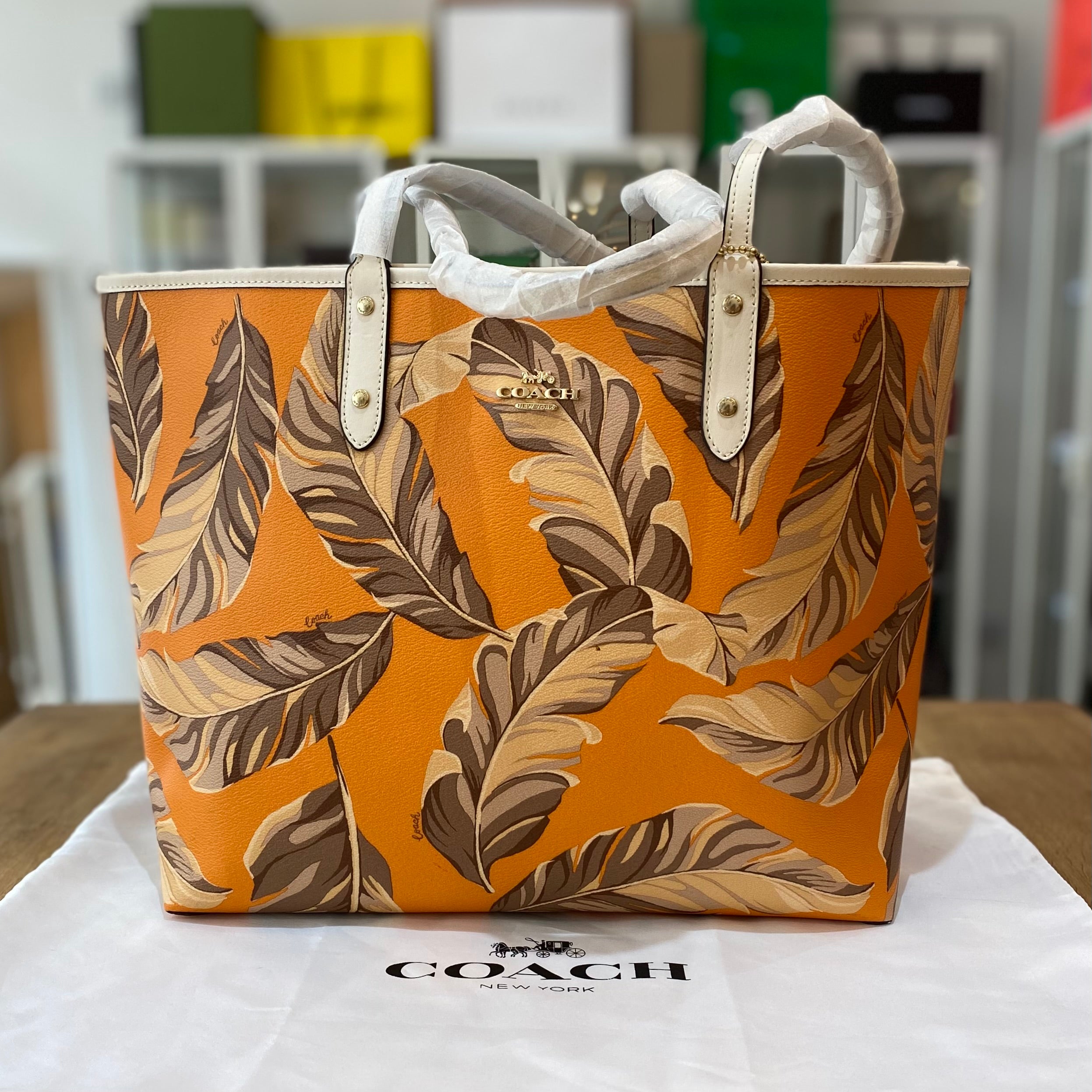 Coach banana leaf purse Clearance