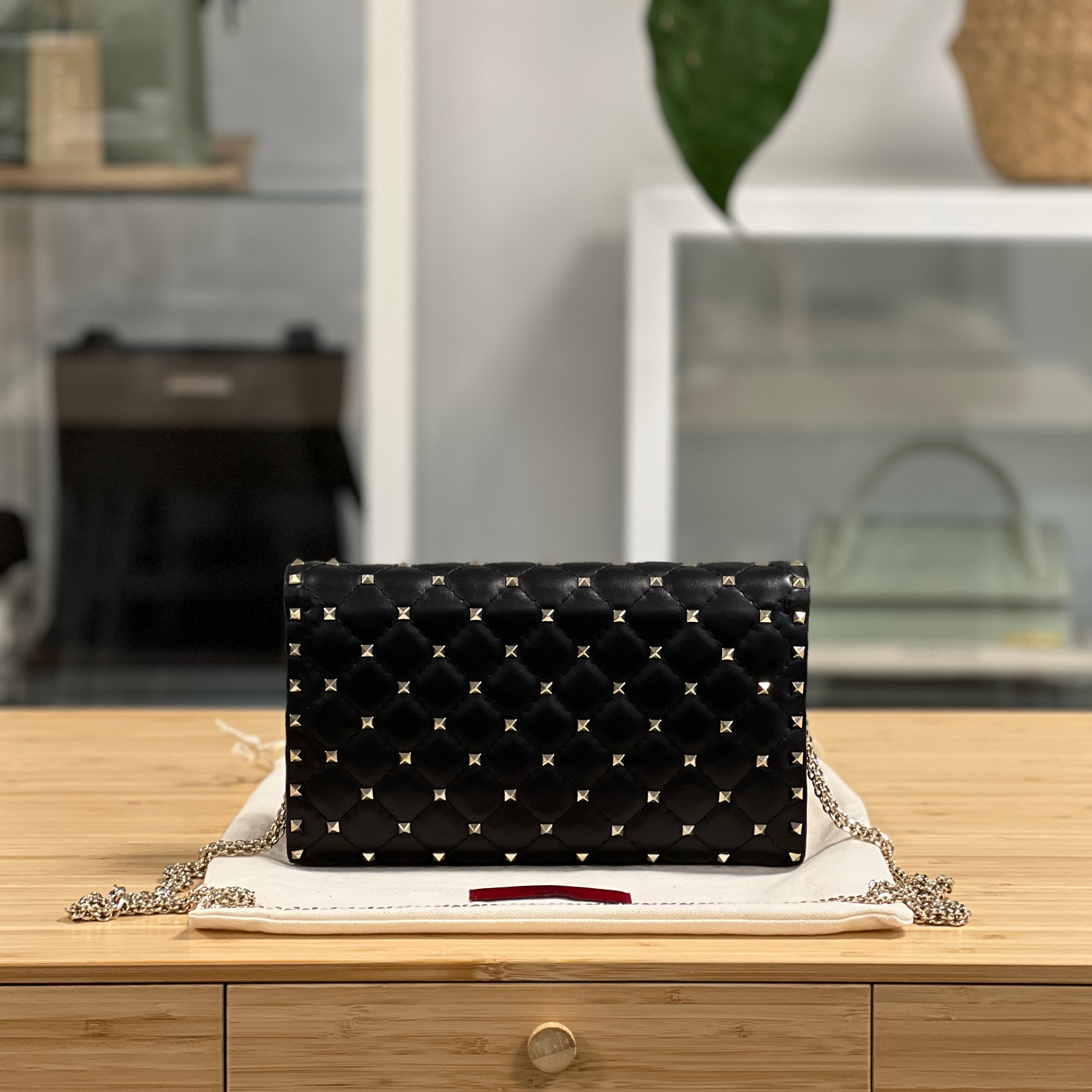 Valentino Rockstud Spike Crossbody Clutch