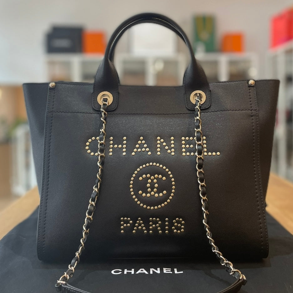 Chanel Studded Deauville – Armcandy Bag Co