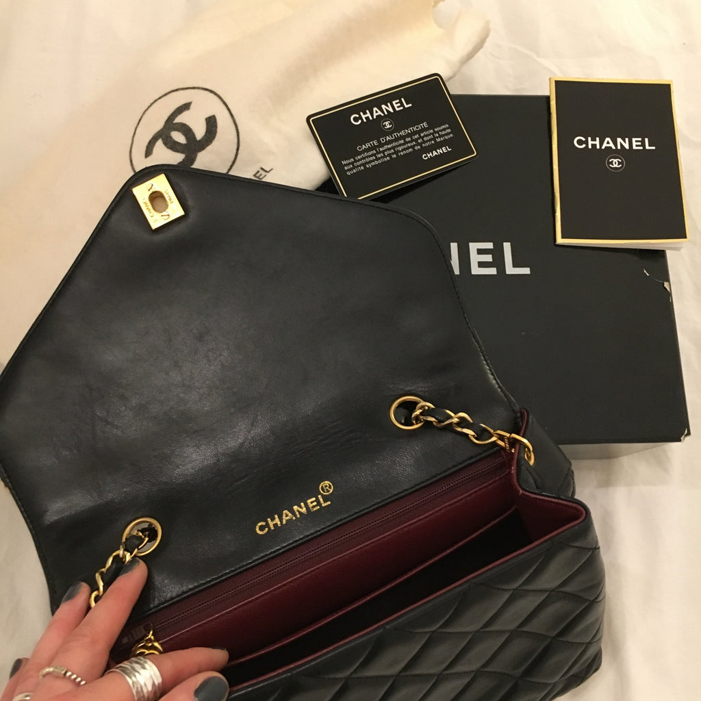 Chanel Flap Bag Inside View