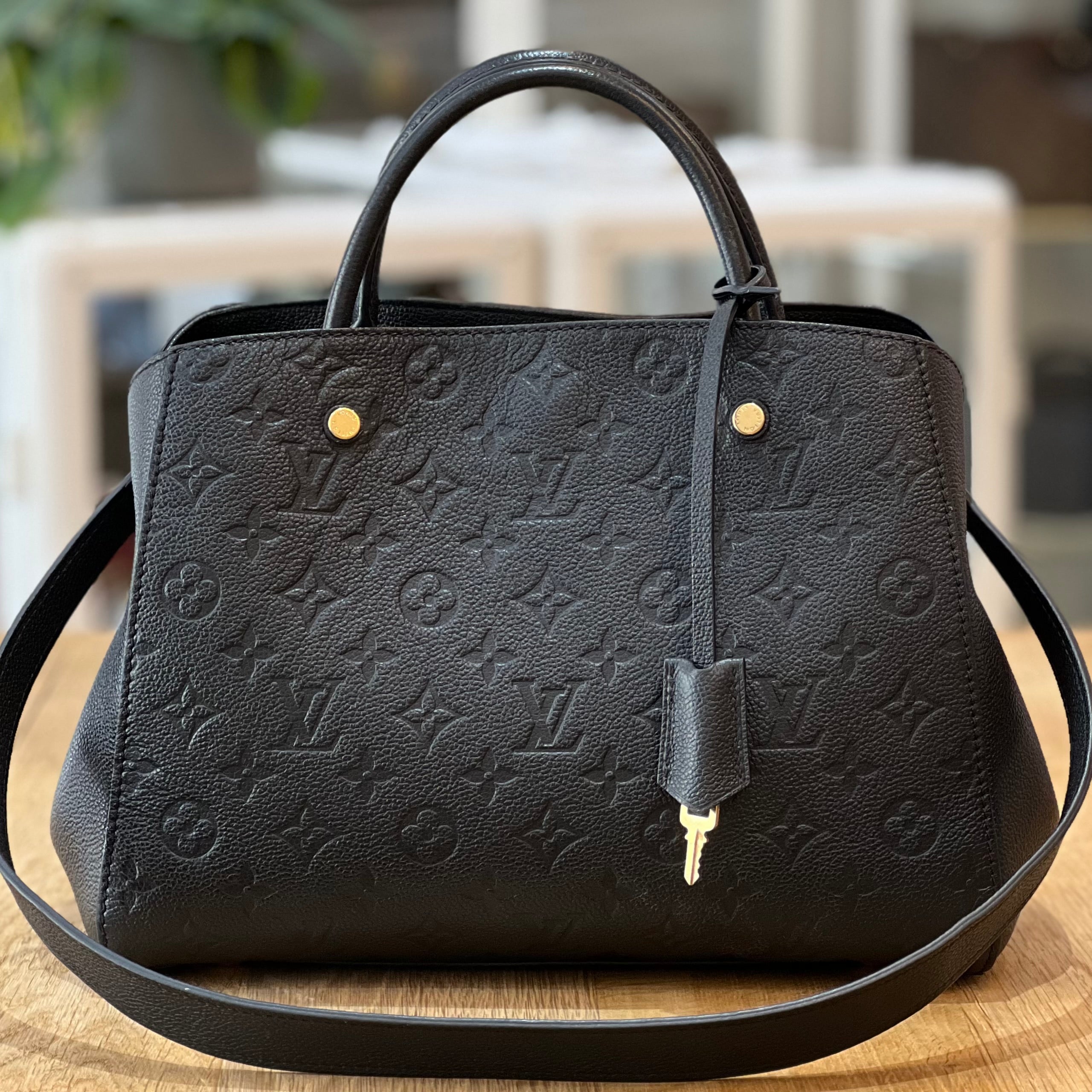 Bag Montaigne Empreinte Louis Vuitton Montaigne MM Empreinte Noir