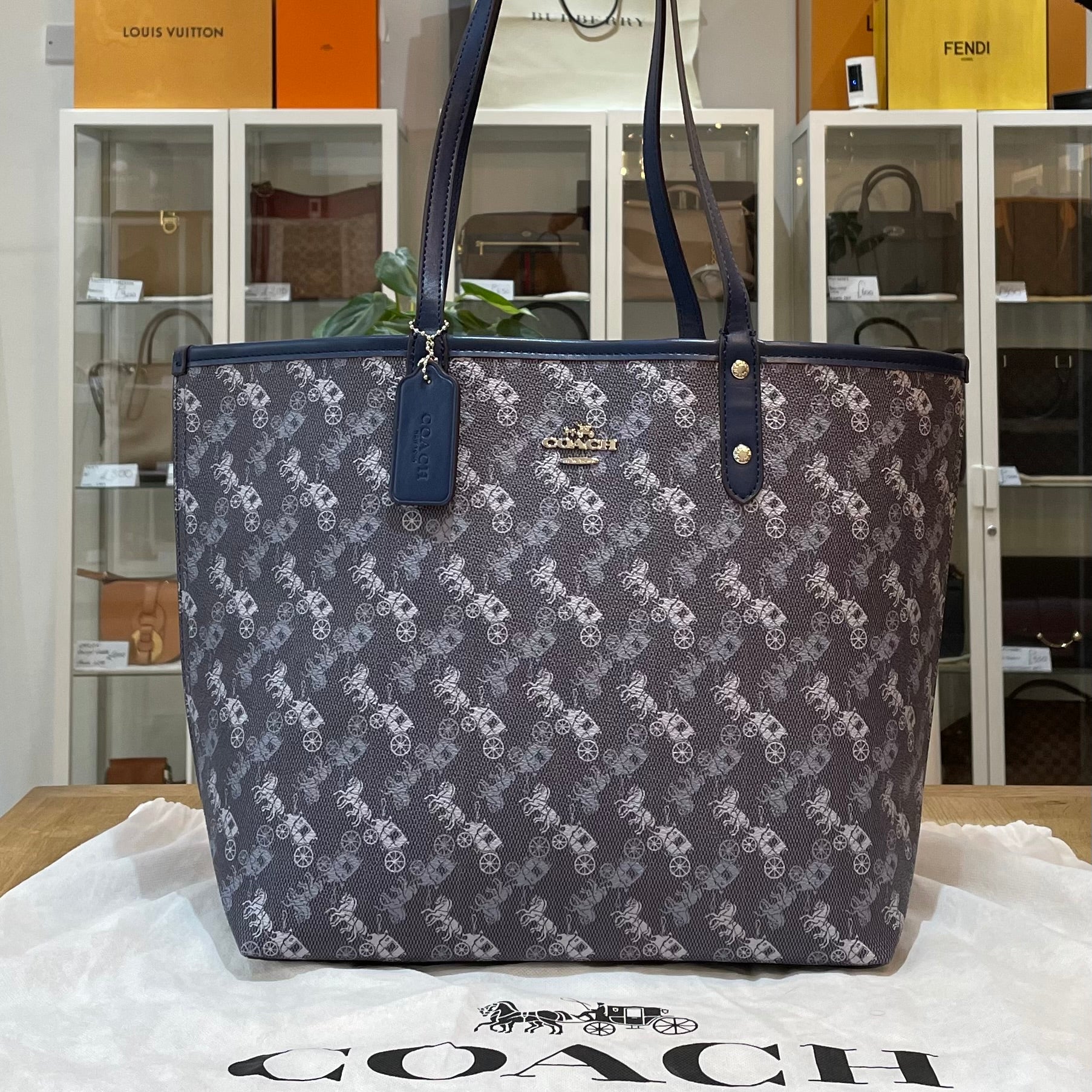 Reversible coach totes Clearance