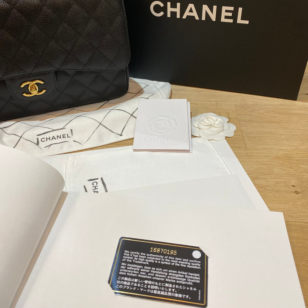 Chanel Classic Double Flap Jumbo Caviar